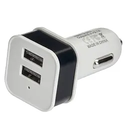 Автомобільний зарядний пристрій VOIN 10,5W, 2USB 12/24V - 5V 2,1A (C-36210)