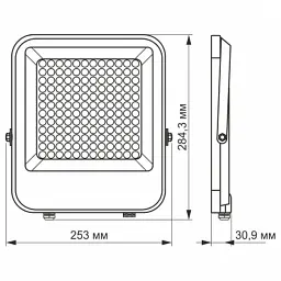 Прожектор Videx LED PREMIUM F2 100W 5000K (VL-F2-1005G) - мініатюра 2