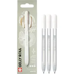Набір гелевих ручок Sakura Classic Medium (0.8) Біла 3шт. автоматична