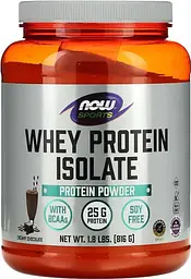 Изолят сывороточного протеина для спортсменов Now Foods Sports Whey Protein Isolate 816 г сливочный шоколад