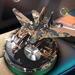 Ароматизатор автомобільний Літак-Винищувач на сонячну батарею PIXEL-GREEN (Парфюм Cologne) - мініатюра 4
