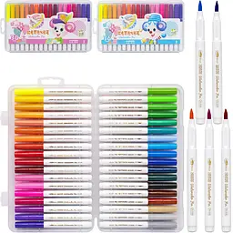 Набір маркерів-пензликів Water Color Pen 36 кольорів 228-36 - мініатюра 2