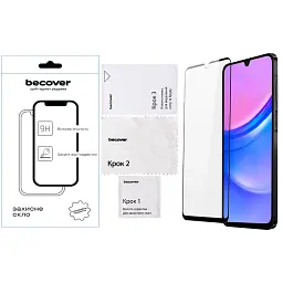Скло захисне BeCover Samsung Galaxy A17 5G SM-A176 Black (713732) - мініатюра 2