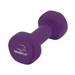 Гантелі вінілові PowerPlay 4125 Achilles 2 шт. x 2.5 кг фіолетові (15268) - мініатюра 2