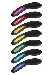 Вібратор ToyJoy Luminate 17 см (чорний) - мініатюра 5