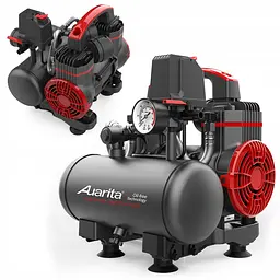 Компресор безмасляний поршневий 3л 220В AUARITA 2-900F3-220 - мініатюра 2