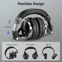 Навушники OneOdio Pro 10 3.5 мм/6.35 мм Black (Pro 10 Black) - мініатюра 4