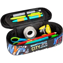 Пенал на блискавці CoolPack Campus Big City, з органайзером для ручок, 23х9х5 см (F062673) - мініатюра 2