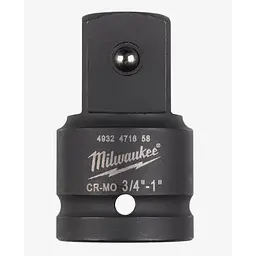 Перехідник ударний для головок ShW MILWAUKEE з квадрата 3/4" на 1" квадрат (заміна на 4932480406)