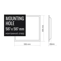 LED прожектор Videx F5 50 Вт 3000-5000-6500 K з датчиком руху 230 В білий (VL-F5-050CW-S)  - мініатюра 17