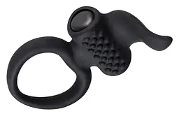 Ерекційне кільце з вібрацією Lingus Black Adrien Lastic AD30649 87315 - мініатюра 3