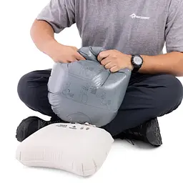 Надувна подушка Sea to Summit Aeros Ultralight Pillow, Regular Темно-сірий - мініатюра 5