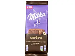 Молочний шоколад Milka Extra Noisette з начинкою з лісового горіха 190 г (7622202254369)