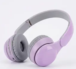 Дитячі бездротові навушники QC580 RGB Bluetooth стерео гарнітура накладні Ліловий - мініатюра 2