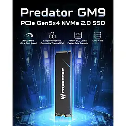 Накопичувач SSD Acer Predator m.2 NVMe 1TB GM9 PCI-E 5.0 x4 (BL.9BWWR.136) - мініатюра 4