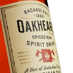 Спиртний напій на основі рому Bacardi Oakheart Original 35% 1 л - мініатюра 7