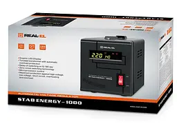 Стабілізатор напруги Real-EL Stab Energy-1000 Black 800 Вт (EL122400012) - мініатюра 4