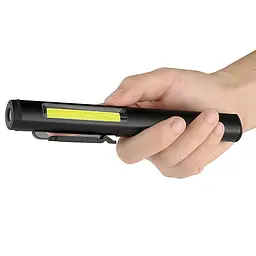 Ліхтарик світлодіодний алюмінієвий (COB+LED) з УФ, лазером та магнітом Pen Light PROTESTER hoz0014485 - мініатюра 4