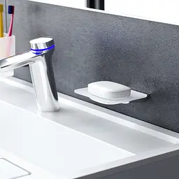 Мильниця Am.Pm Inspire 2.0 скляна з настінним тримачем хром A50A34200, Хром - мініатюра 3