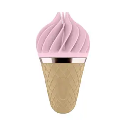 Мороженка спіннатор Satisfyer Lay-On - Sweet Temptation Pink/Brown Satisfyer IG001135; SO3552 91068 - мініатюра 1
