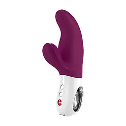 Вібратор-кролик Fun Factory MISS BI grape/white, 2 незалежні мотори, діаметр 4,2 см - мініатюра 4