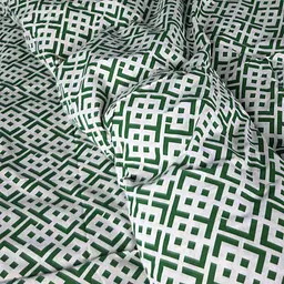 Простирадло MirSon Abstract Green бязь 110 x 160 см (2200013166054) - мініатюра 2