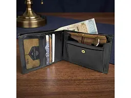 Чоловіче портмоне 2337N Чорне 13x10 см TONY PEROTTI acs0032476 - мініатюра 4