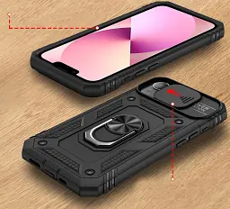 Панель BeCover Military для Apple iPhone 13 Black (707103) - мініатюра 4