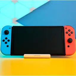 Портативна ігрова консоль Nintendo Switch OLED з неоново-синіми та неоново-червоними Joy-Con (045496453442) б/в [174778]