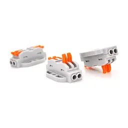 З'єднувач кабелю 2-line аналог WAGO K223-2P, 10шт/пак Voltronic (K223-2P/10)