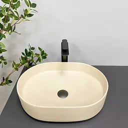 Умивальник VBI Verona 50 beige matt накладний VBI-011305 - мініатюра 3