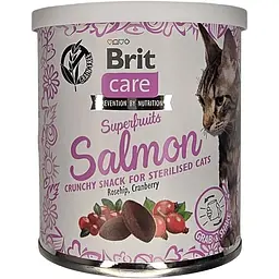 Ласощі для котів Brit Care Cat Snack Superfruits Salmon лосось 100 г (111270)