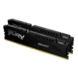 Модуль пам'яті для комп'ютера DDR5 64GB (2x32GB) 5600 MHz Beast Black Kingston Fury (ex.HyperX) (KF556C36BBEK2-64) - мініатюра 3