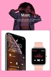 Смарт-годинник Motast Smartwatch EU-P22 Pink - мініатюра 4