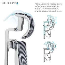 Офісне крісло OfficePro Balance OC620-W-DG-DG (OC620-W-DG-DG) - мініатюра 15