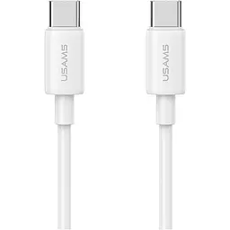 Кабель Usams US-SJ711 USB-C to USB-C 60W 1m White (SJ711USB02) [153977]