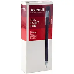 Набір гелевих ручок Axent Forum чорний 12 шт. (AG1006-01-A)