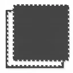Мат-пазл (ласточкин хвіст) 4FIZJO Mat Puzzle EVA 100 x 100 x 2 cм Black/Grey (P-5907739316226)