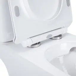 Унітаз-компакт Qtap Presto безобідковий з сідінням Soft-close QT24221217AW, Білий - мініатюра 4