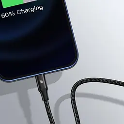 Кабель Baseus Rapid Series 3-in-1 Cable Type-C to Type-C/Lightning/MicroUSB PD 20W 1.5m CAMLT-SC01 Black - мініатюра 2