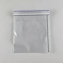 Пакети Zip-Lock прозорі 14x15 см, 100 шт, 50 мкм, поліетиленові пакети із застібкою - мініатюра 2