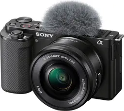 Бездзеркальний фотоапарат Sony ZV-E10 Kit 16-50mm f3.5-5.6 OSS Black (ILCZVE10LB.CEC) UA [92199] - мініатюра 2