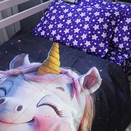 Комплект постільної білизни MirSon Kids Time 17-0716 Unicorn on the Moon Ranforce Elite 143 x 210 см (2200010620672) - мініатюра 4