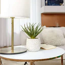 Горщик зі штучною рослиною МВМ My Home, 22 см, бежевий (DH-FLOWERS-13 GREEN/BEIGE) - мініатюра 3