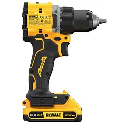 DeWALT Шурупокрут-дриль акумуляторний DeWALT XR Li-Ion 18В акб 2х2А·рік 74Нм 0-450·0-1650об/хв кейс TSTAK, ЗП 1.12кг - мініатюра 3
