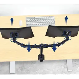 Кріплення для двох моніторів настільний кронштейн 15"-30" UKC Z022 - мініатюра 5