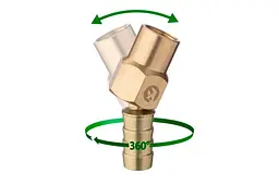 З'єднання пневматичне шарнірне Intertool Storm внутрішнє різьблення 1/4" на шланг 12 мм - мініатюра 4