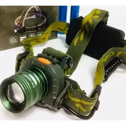Налобний ліхтар Light 1505 A XPE LED універсальний акумуляторний з датчиком руху - мініатюра 2