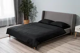 Підковдра Ardesto Mix&Match Premium, 160х220см, 100% бавовна, сатин, чорний (ART1622DVL) - мініатюра 3