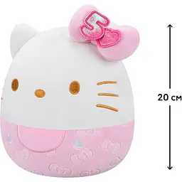 М'яка іграшка Squishmallows Hello Kitty Хеллоу Кітті у рожевому 20 см (SQSN00497) - мініатюра 7